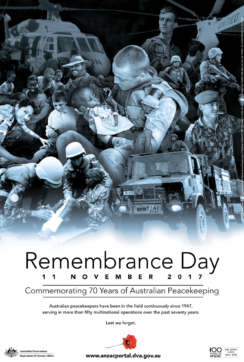 Remembrance Day 2017 poster