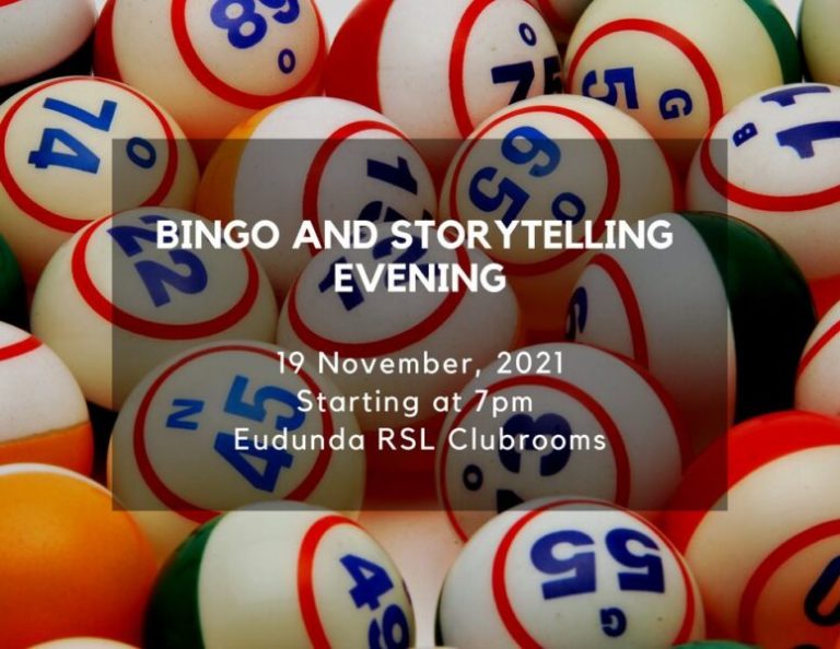 Bingo & Storytelling Night at the Eudunda RSL – 19th Nov 2021