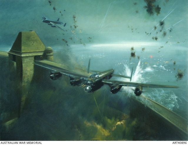 Dam Busters 617 Squadron raid on the Mohne Dam, 16 May 1943 - Australian War Memorial ART40866 - 3786698